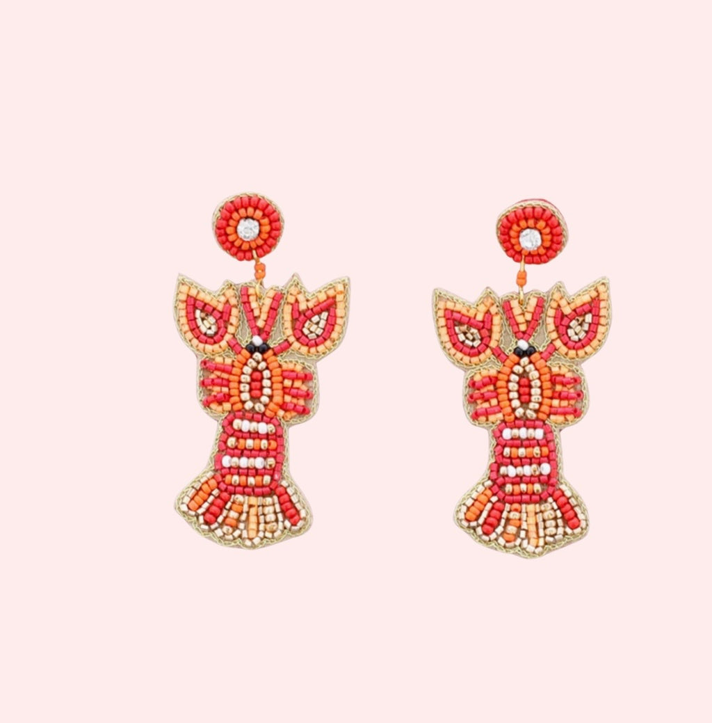 Amara Statement Earrings Orange