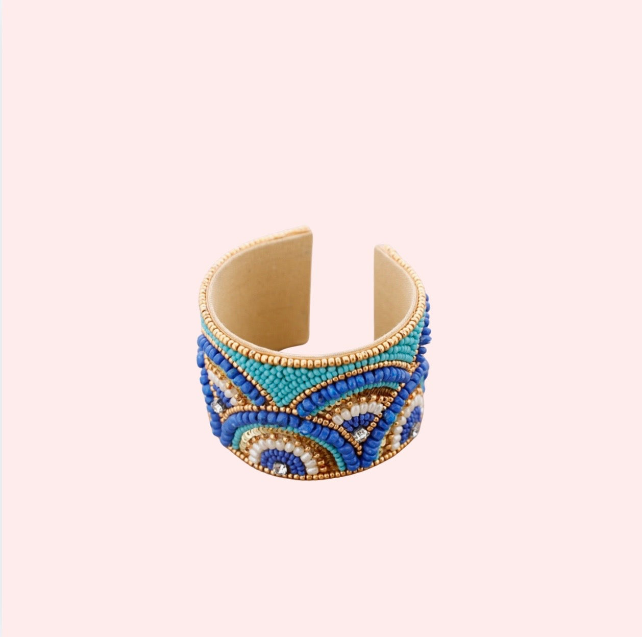Indira Statement Bangle Blue