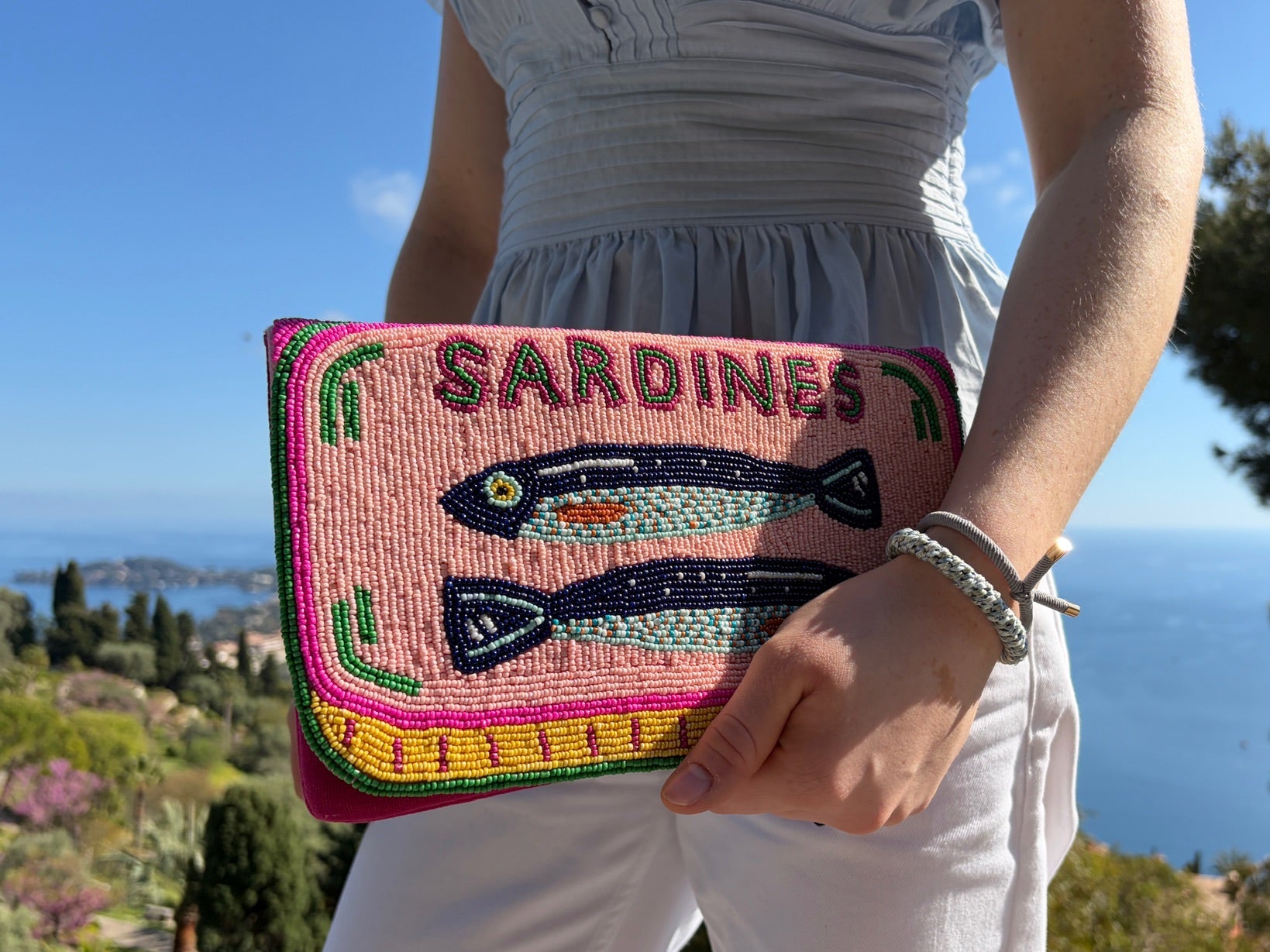 Pink Tide Clutch