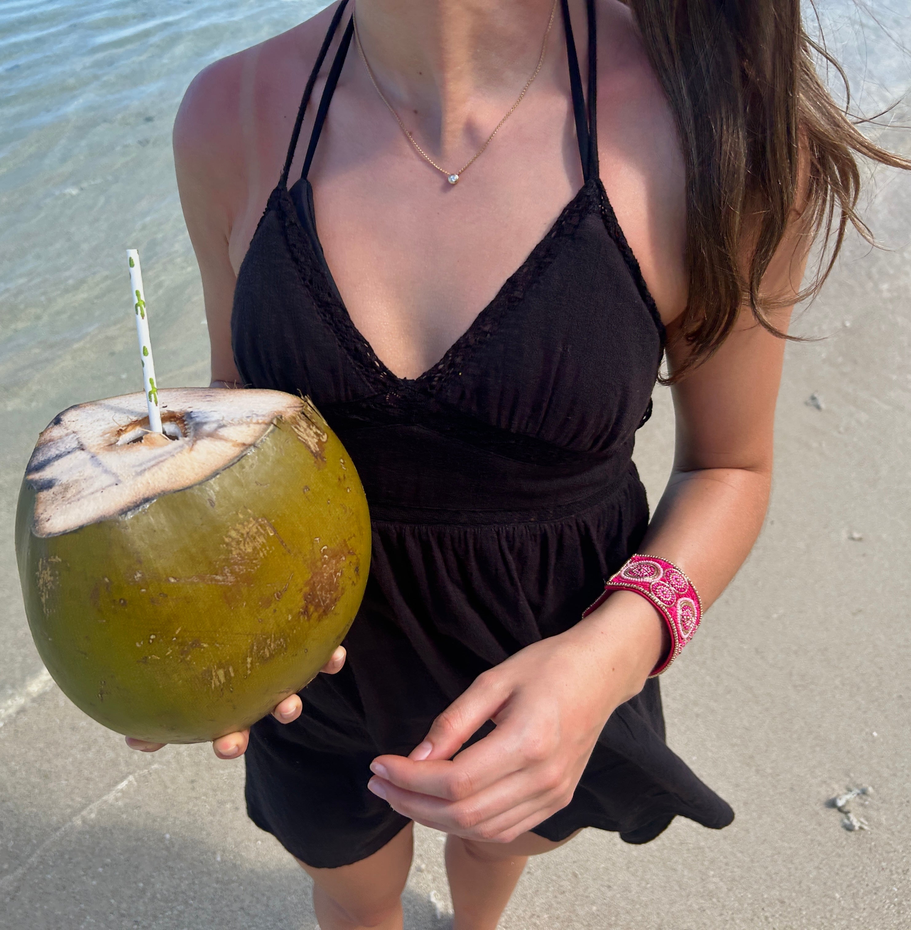 Indira Statement Bangle Pink