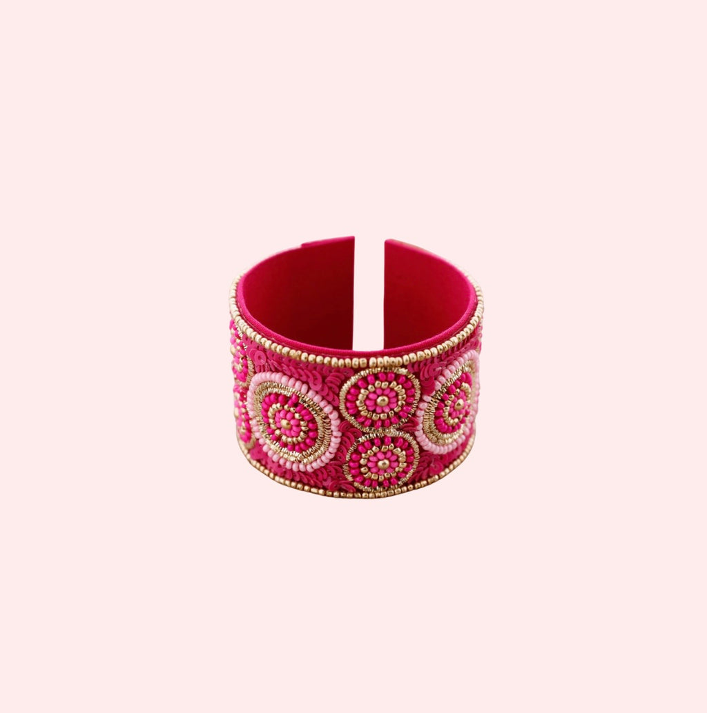 Indira Statement Bangle Pink