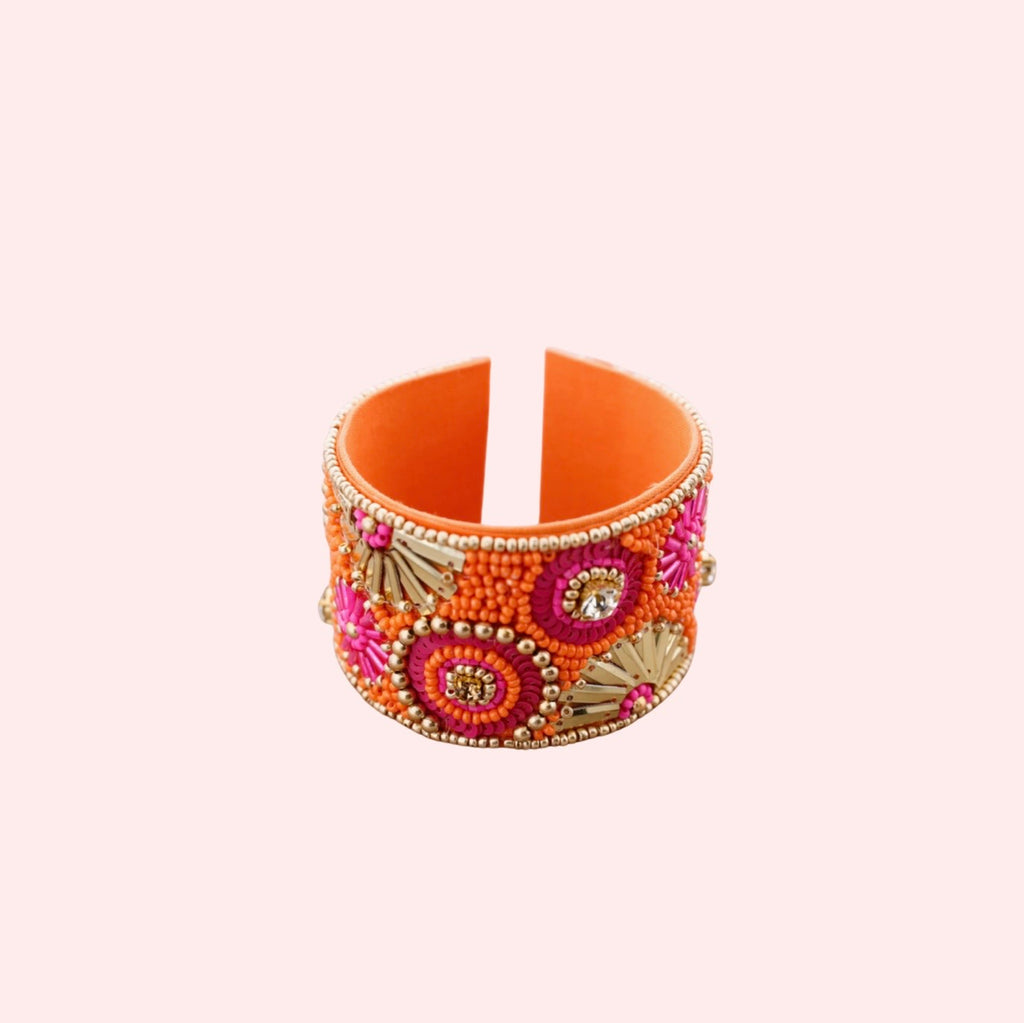 Indira Statement Bangle Orange